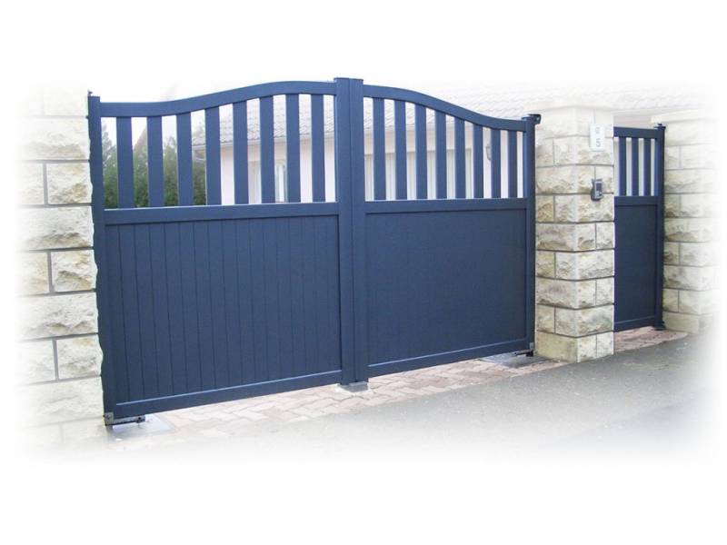 Portail aluminium Grenache forme D